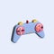 Simple wireless gamepad for gaming 3d illustration