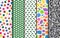 Simple wrapping paper in various colors for various events set four