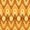Simple yellow scalloped seamless pattern