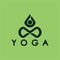 simple yoga logo icon vector design template