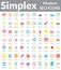 Simplex - Modern SEO Icons (Color Version)