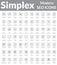 Simplex - Modern SEO Icons (Dark-Square Version)