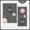 Simplicity brochure template design set