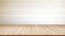 Simplicity and Contrast: Wooden Table Top on White Striped Wall