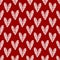 Simplicity hearts seamless pattern. Red background for valentines day design. Printable textile pattern