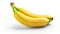 Simplicity in Yellow: Banana on White