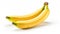 Simplicity in Yellow: Isolated Banana on White