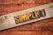 Simplify word - rustic sign