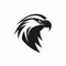 Simplistic Black And White Eagle Logo Design