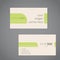 Simplistic business card design with slogan