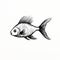 Simplistic Cartoon Gold Fish: Harsh Realism And Characterful Animal Portraits