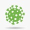 Simplistic Green Coronavirus Icon