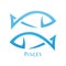 Simplistic Pisces Zodiac Star Sign