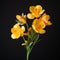 Simplistic Yellow Flower Bouquet With Realistic 8k Resolution