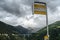 SIMPLON PASS, SWITZERLAND/ EUROPE - SEPTEMBER 16: Bus stop at Sc