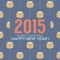 Simply and Clean 2015 New Year Card