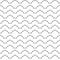 Simply Wave seamless pattern. Black and white endless wavy background. EPS 10 vector