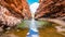 Simpsons gap in West MacDonnell National Park in NT central outback Australia