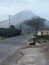 Sinabung montain in brastagi naman village