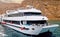 Sinai mountains Red Sea White yachts Egypt