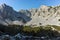Sinanitsa Lake and peak Landscape, Pirin Mountain