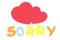 Sincere apologies concept