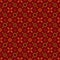 Sindhi Colourful Red Ajrak Pattern, Vector Illustration