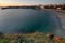 Sines beach at sunset in Portugal