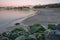 Sines beach at sunset in Portugal