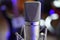 ``Sing II` Unretouched studio condenser microphone close up