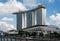 Singapore, 24 January 2024: Marina Bay Sands. Singapore symbol, stands proudly in skyline of Marina Bay. striking architecture,