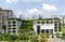 Singapore-27 JUL 2019: HDB`s first new generation neighborhood center Oasis Terraces outdoor view