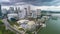 Singapore Aerial timelapse Marina Bay Port view