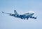 SINGAPORE AIRLINE CARGO airplane during landing at Changi International Airport, Singapore, March 30, 2020