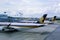 Singapore Airlines planes parked at Changi Airport during Covid-19 coronavirus; grounded; Covid-19 coronavirus