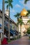 Singapore, Arab street 12/30/2019.Sultan Mosque in the Arab Quarter, or Kampong Glam