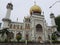 Singapore Arab street Sultan Mosque for worship and prayer