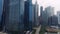 Singapore - August, 2018: Top view of panoramic scene of day of majestic cityscape with modern new buildings. Shot