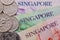 Singapore banknotes and coins