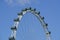 singapore, circa february 2020: empty ferris wheel