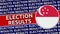 Singapore Circular Flag with Election Results Titles
