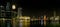 Singapore City Skyline at Night Panorama