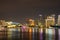 Singapore city skylines at night