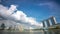 Singapore day Timelapse Marina Bay Clouds