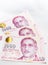 Singapore Dollar Isolated, Banknote Singapore on White background