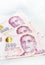Singapore Dollar Isolated, Banknote Singapore on White background