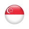 Singapore flag on button