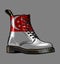 singapore flag pattern boots