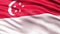 Singapore Flag Seamless Loop. 3D animation.