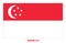 Singapore Flag Vector Illustration on White Background. Singapore National Flag